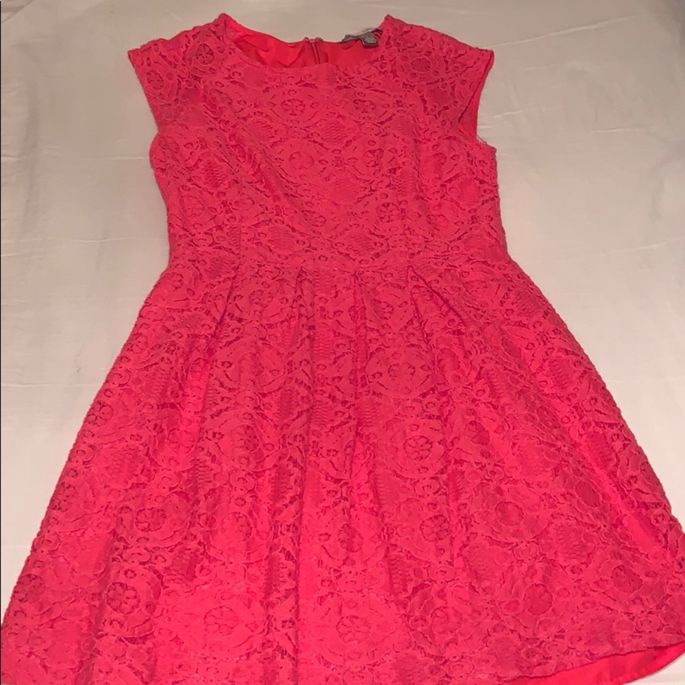 Pink floral dress